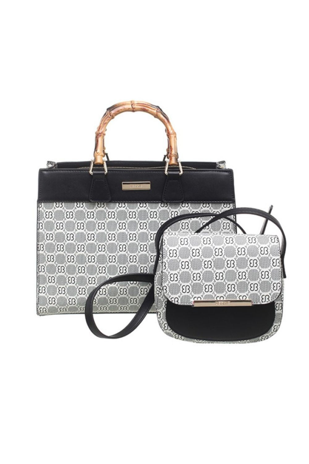 Black and grey handbag shop