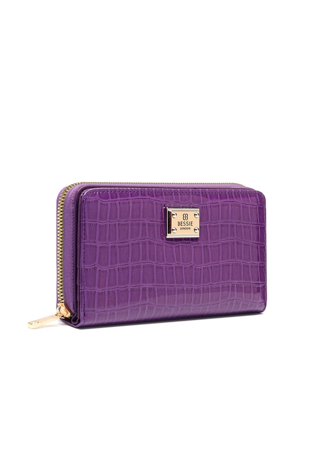 bessie-patent-zip-around-purse-BP1449-purple-djv-boutique