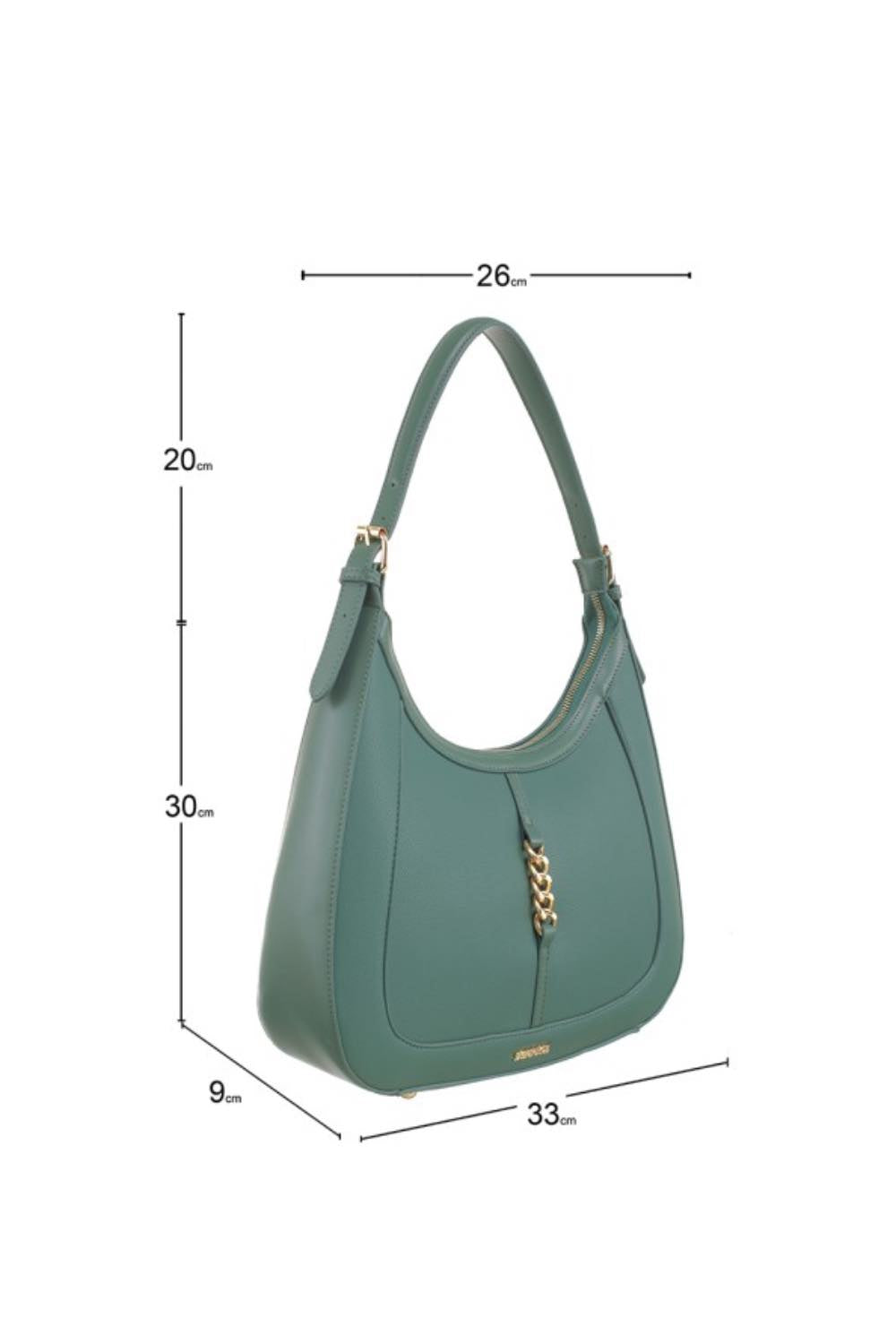 bessie-womens-handbag-BD6292-Urban-Buckle-Bag-Green-djv-boutique