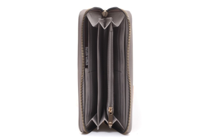 Bessie Padded Zip Around Purse/Wallet in Wine