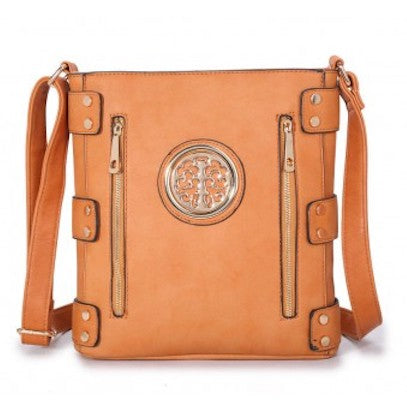 jm252-tan-cross-body-bag-with-eblem-djv-boutique
