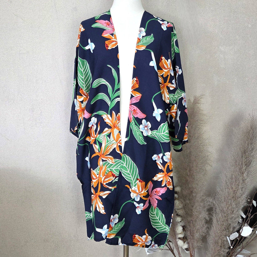 Stylish Floral Print Kaftan