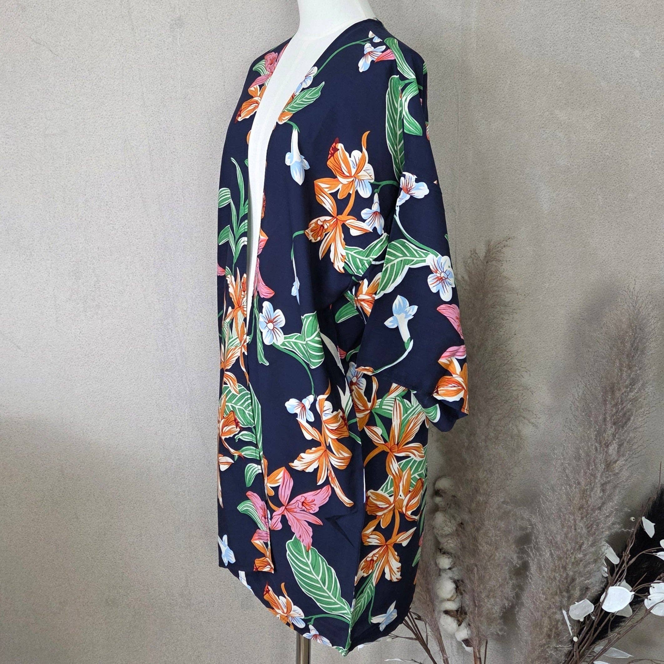 Stylish Floral Print Kaftan