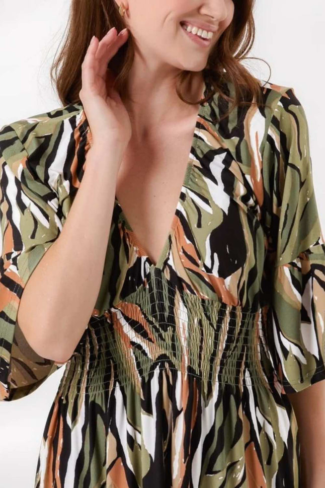 Abstract-Print-V-Neck-Dress-djv-boutique