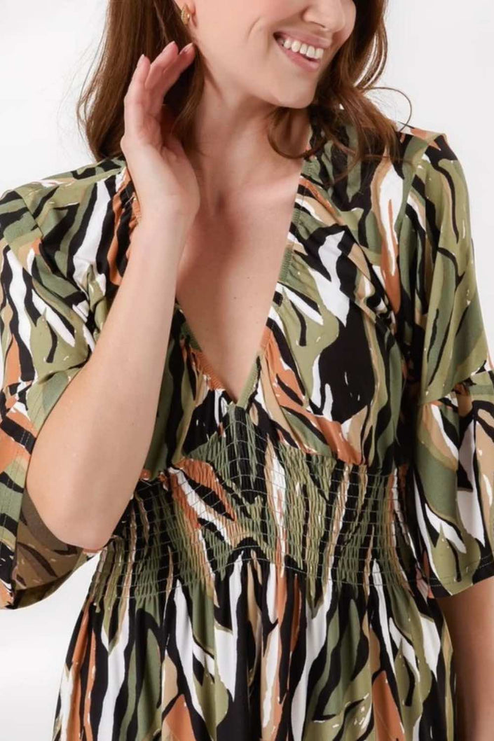 Abstract-Print-V-Neck-Dress-djv-boutique