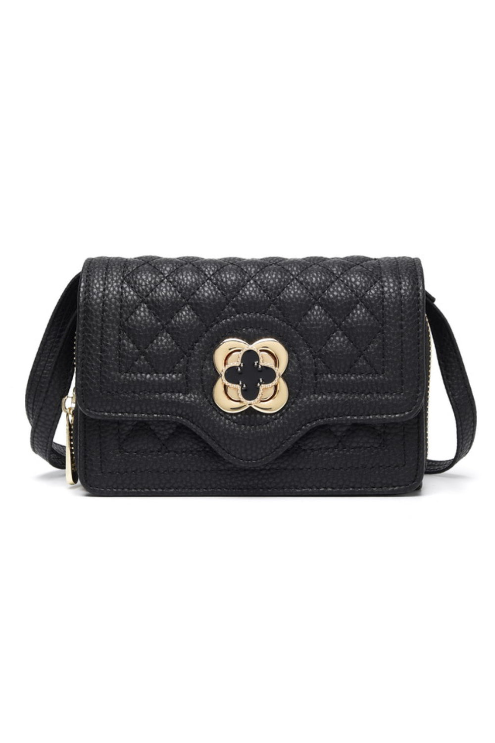 Bessie-Handbags-Cushion-Bag-Floral-Closure-black-djv-boutique-1