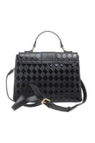 Bessie_BL6052_checker_lock_bag_black_djv_boutique