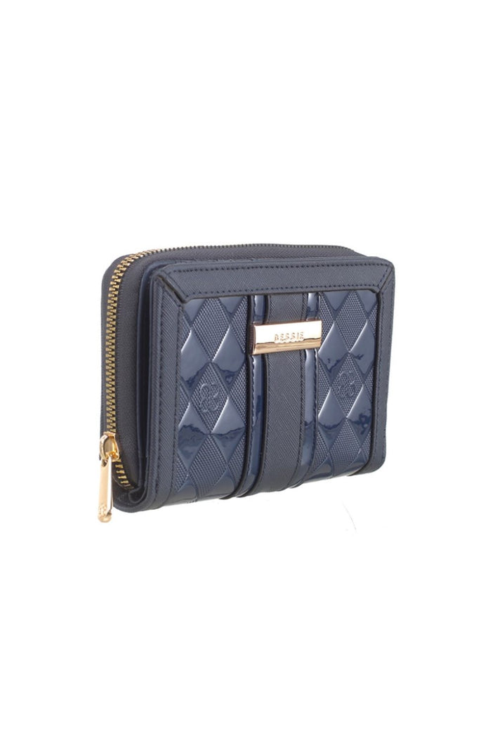 Bessie_BP1427_navy_patent_wallet_djv_boutique