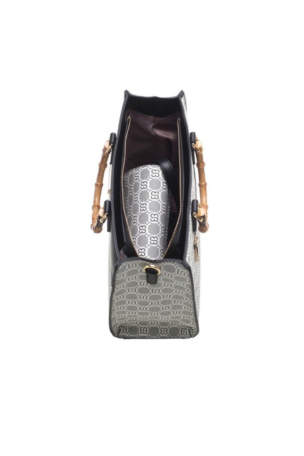 Black and grey handbag shop