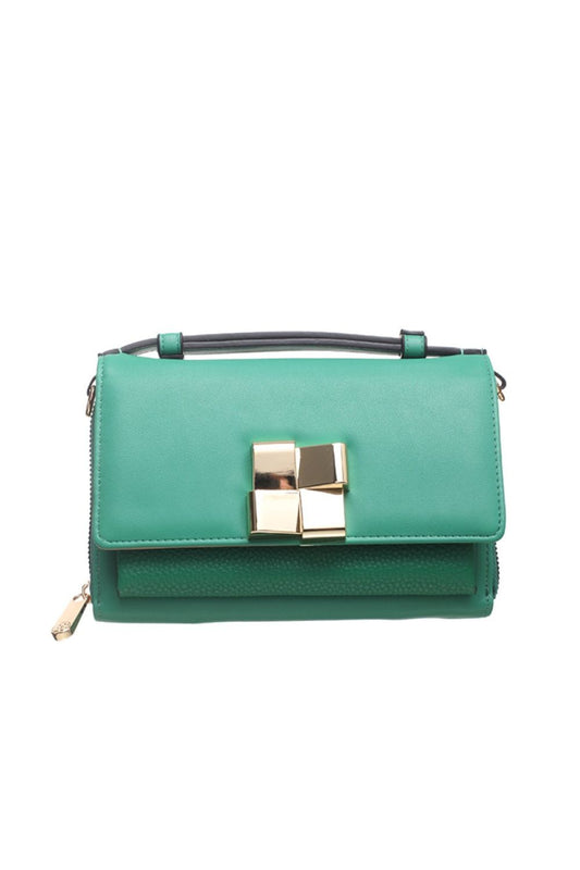 Bessie Stylish Padded Clutch/Purse Bag in Green