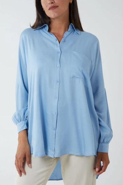 Blue-hi-lo-shirt-djv-boutique