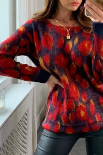 Blue_Red_abstract_Print_Jumper_DJV_Boutique