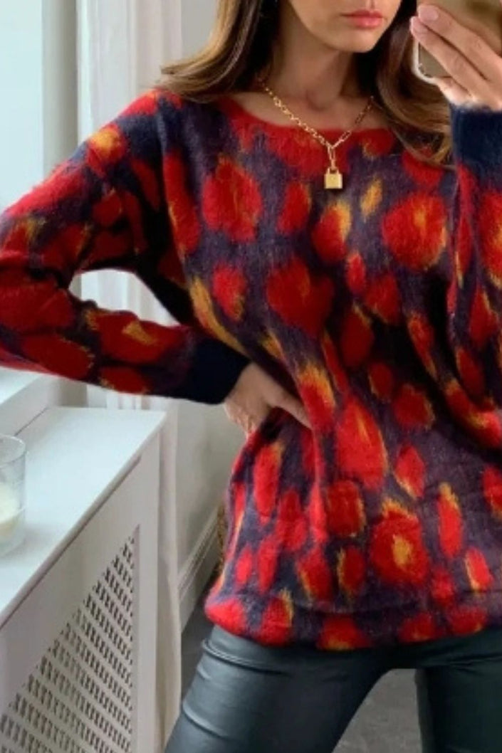 Blue_Red_abstract_Print_Jumper_DJV_Boutique