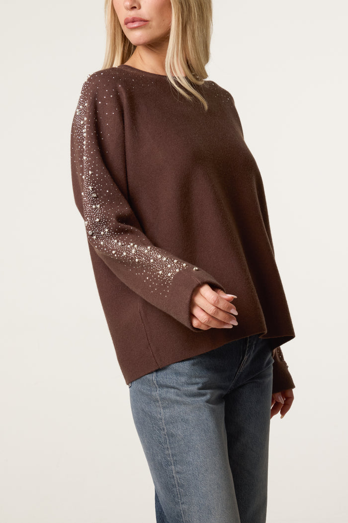 Diamante-Sleeve-Jumper-top