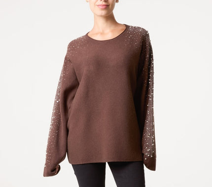 Diamante Sleeve Jumper