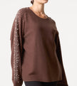 Diamante Sleeve Jumper