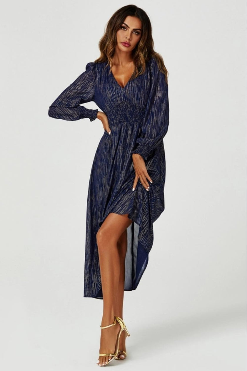 Elegant_dress_with_gold_stripe_djv_boutique