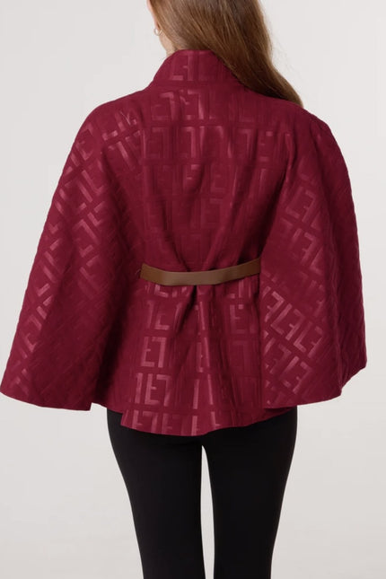 Embossed-Cape-with-Belt-wine-djv-boutique