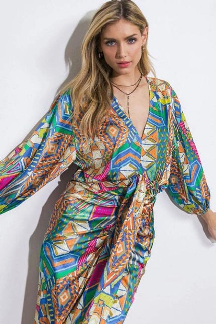 Flying_Tomato_Abstract_Multi_Col_Satin_Dress_DJV_Boutique