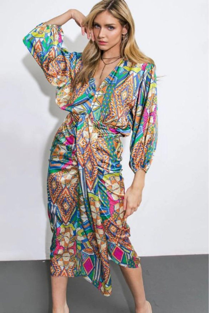 Flying_Tomato_Abstract_Multi_Col_Satin_Dress_DJV_Boutique1