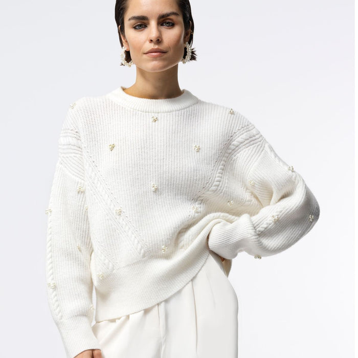 French Connection Women's Mersai Jumper in Porcelain Cream