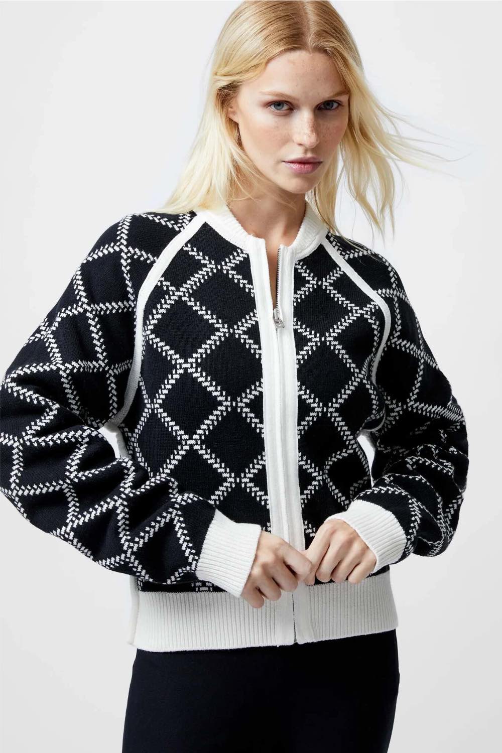 French-Connection-Odessa-Reversible-Checks-Cardigan