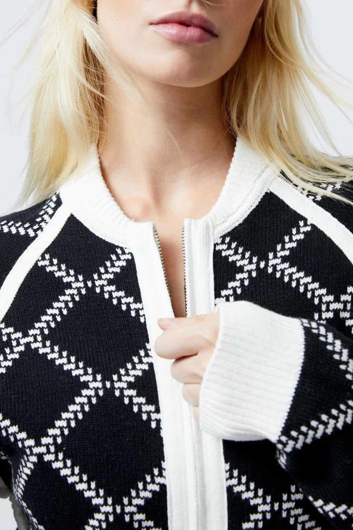 French Connection Odessa Reversible Checks Cardigan