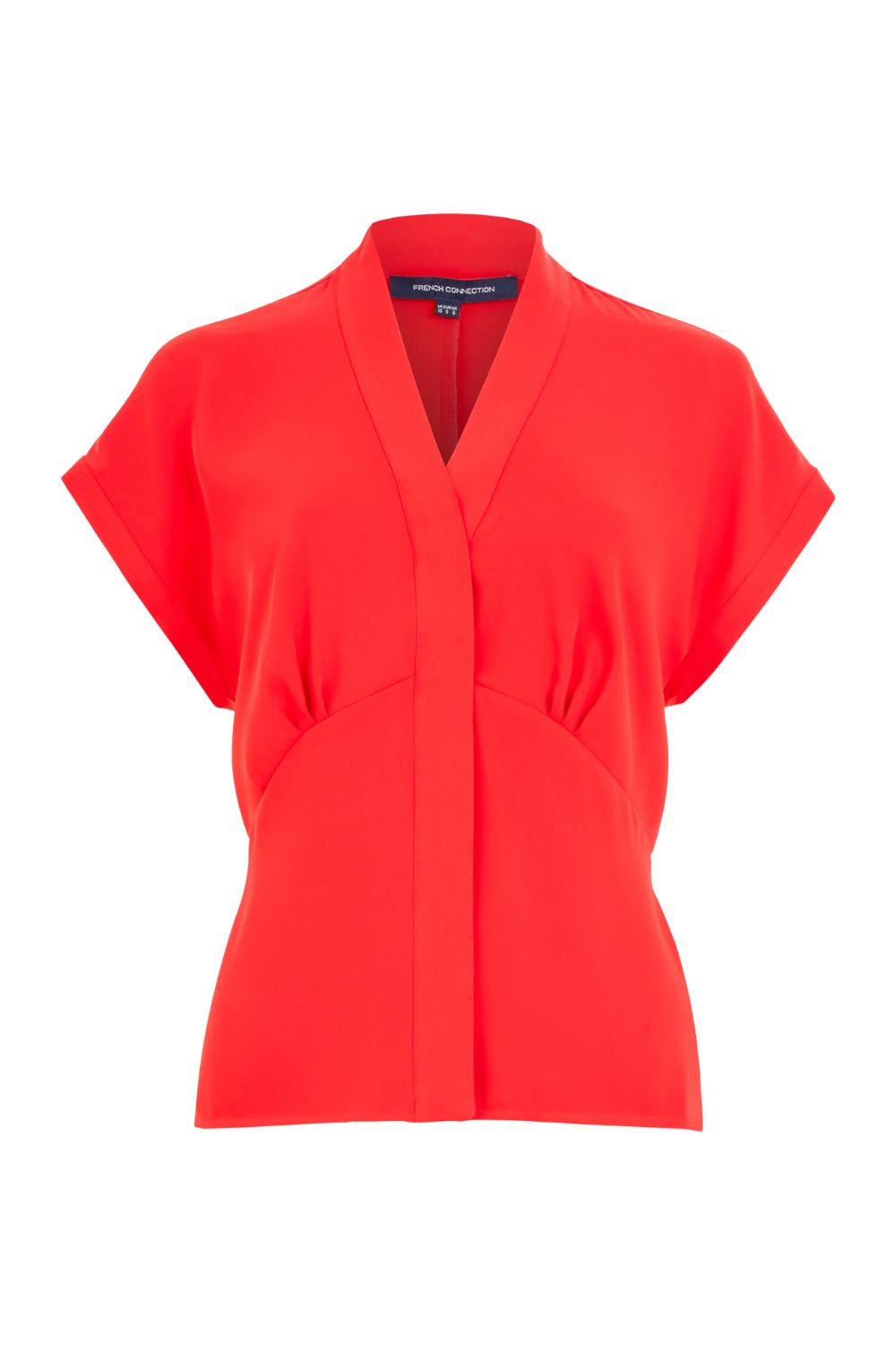 French_Connection_ Carmen_Crepe_ Blouse_True Red_DJV_Boutique_Ipswich