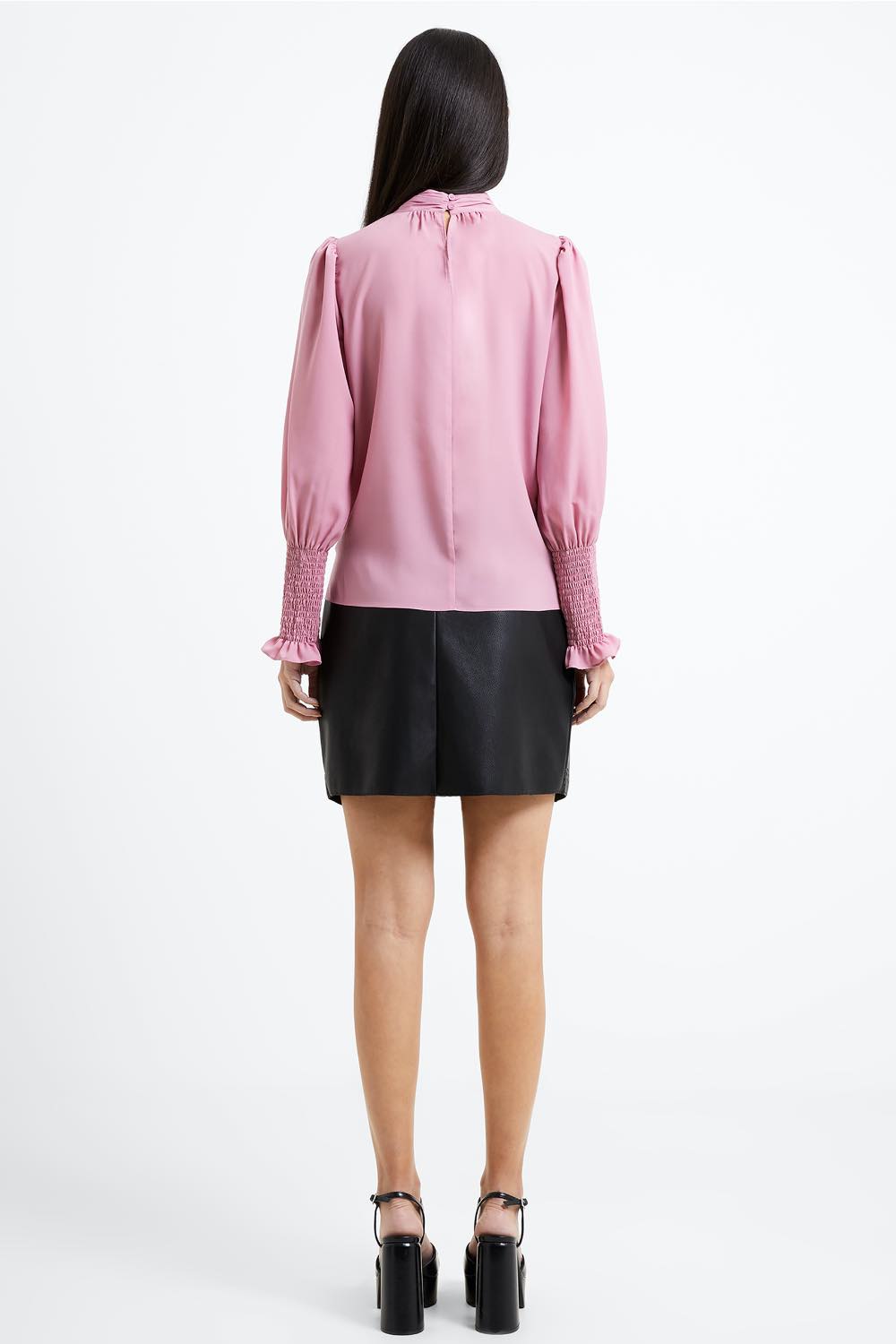 French_Connection_Crepe_Light_Keyhole_Top_Foxglove_72VCK_DJV_Boutique