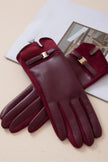 Gold_Bucklet_Leather_Look_Gloves_WINE