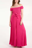 Bardo Bodice Pleated Leg Jumpsuit  - Hot Pink - SPECIAL OFFER