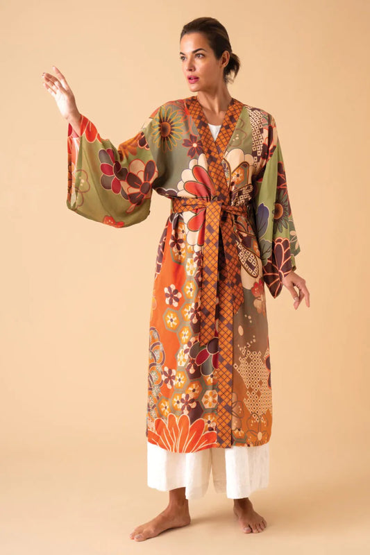 Powder-70s-Kaleidoscope-Floral-Gown-Sage-djv-boutique
