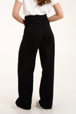 Soft-Denim-Flared-jeans-Black