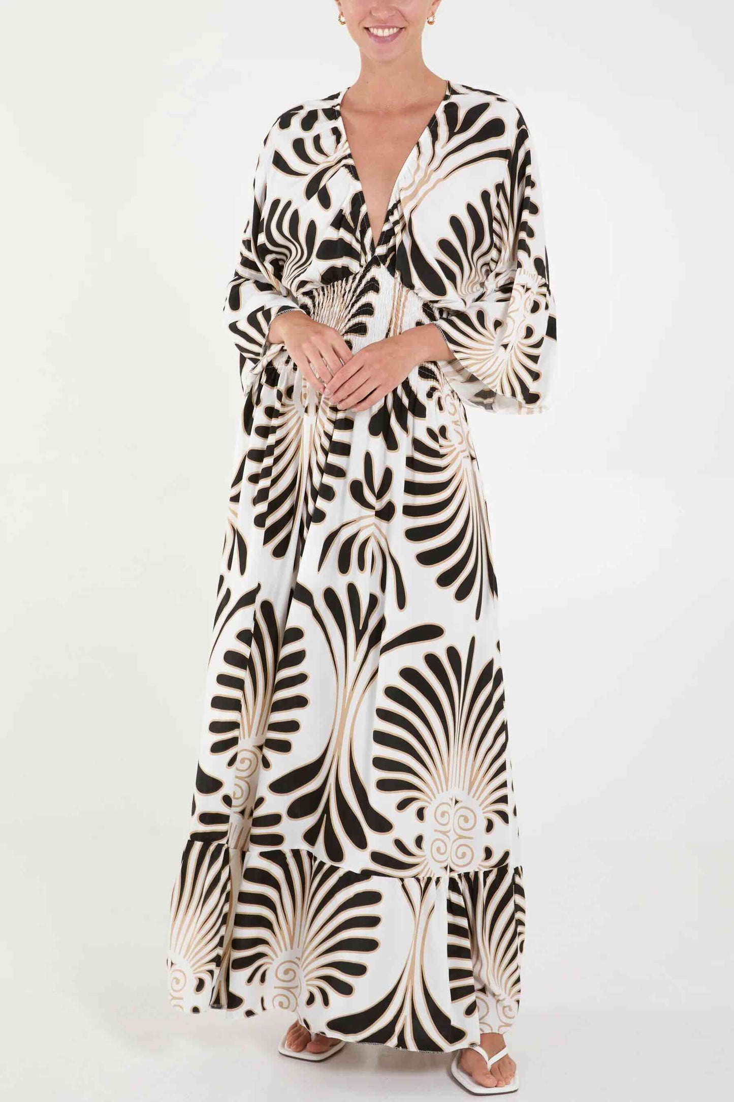 Swirl_Print_Black_Gold_Cool_Maxi_Dress_DJV_Boutique_Ipswich.jpg