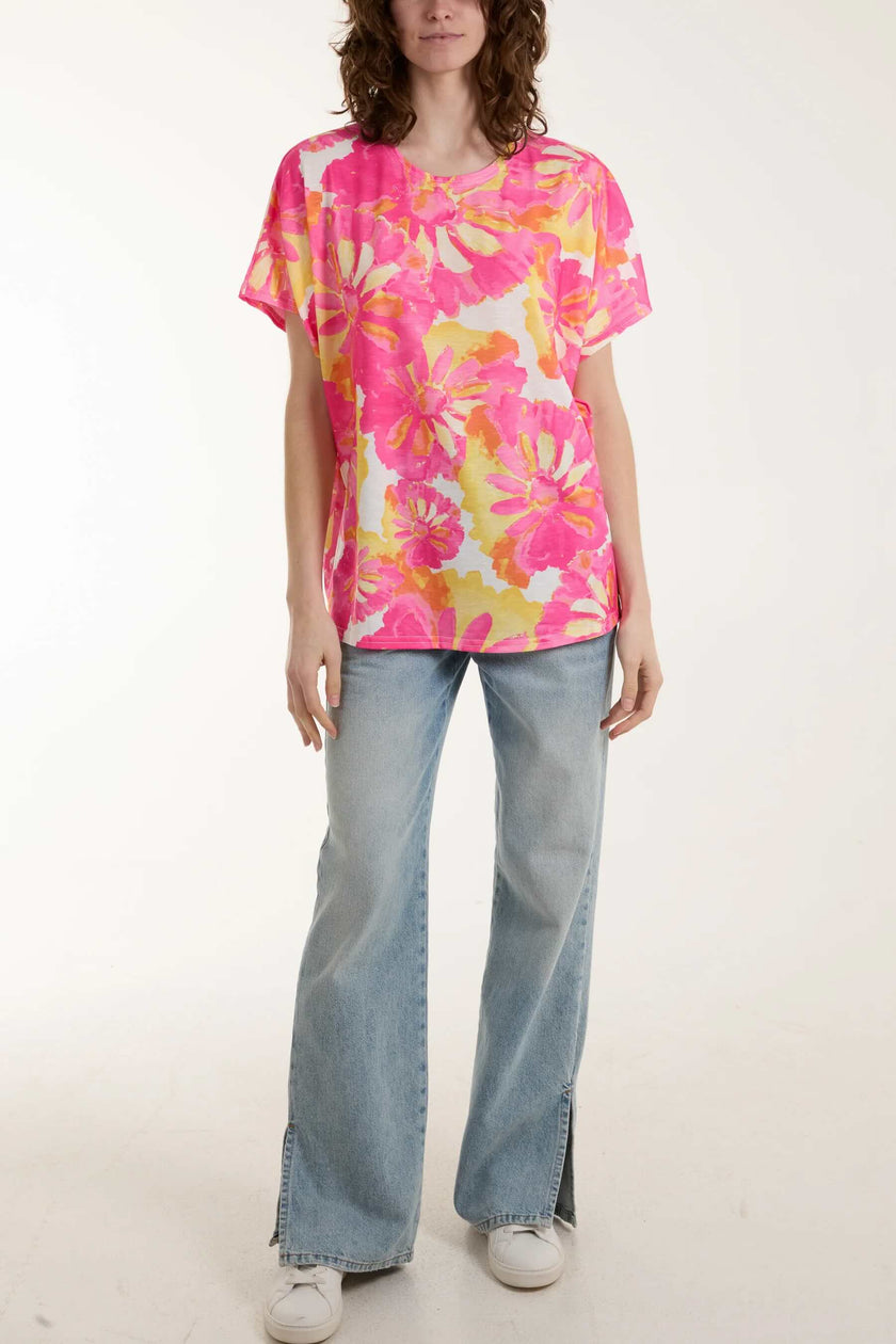 Tie_Dye_Pink_Yellow_Floral_Print_Tee_Top_DJV_Boutique_Ipswich.jpg