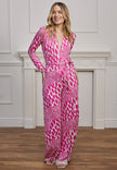 Plunge Neck Wide Leg Jumpsuit