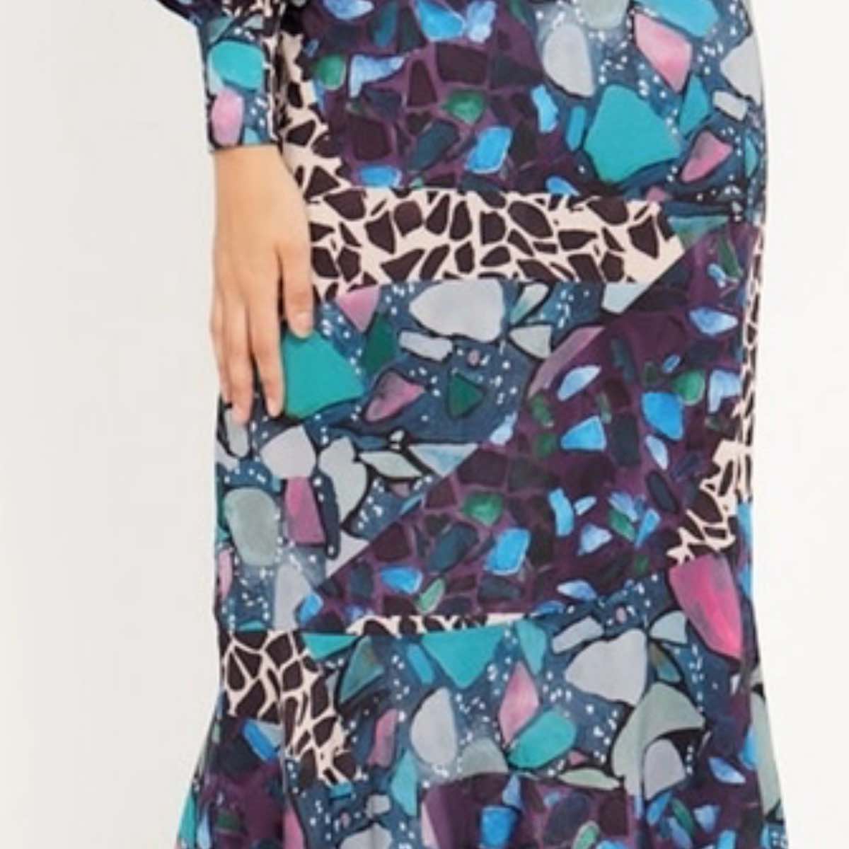 angeleye-high-neck-elegant-print-dress-purple-blue