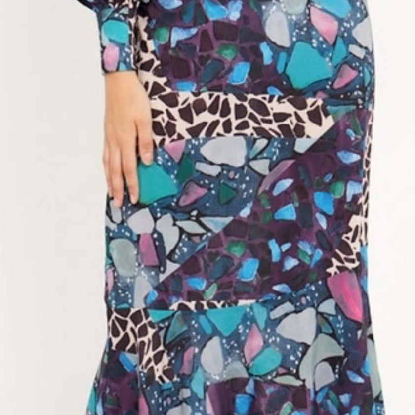 angeleye-high-neck-elegant-print-dress-purple-blue