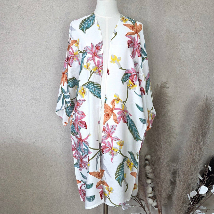 Stylish Floral Print Kaftan