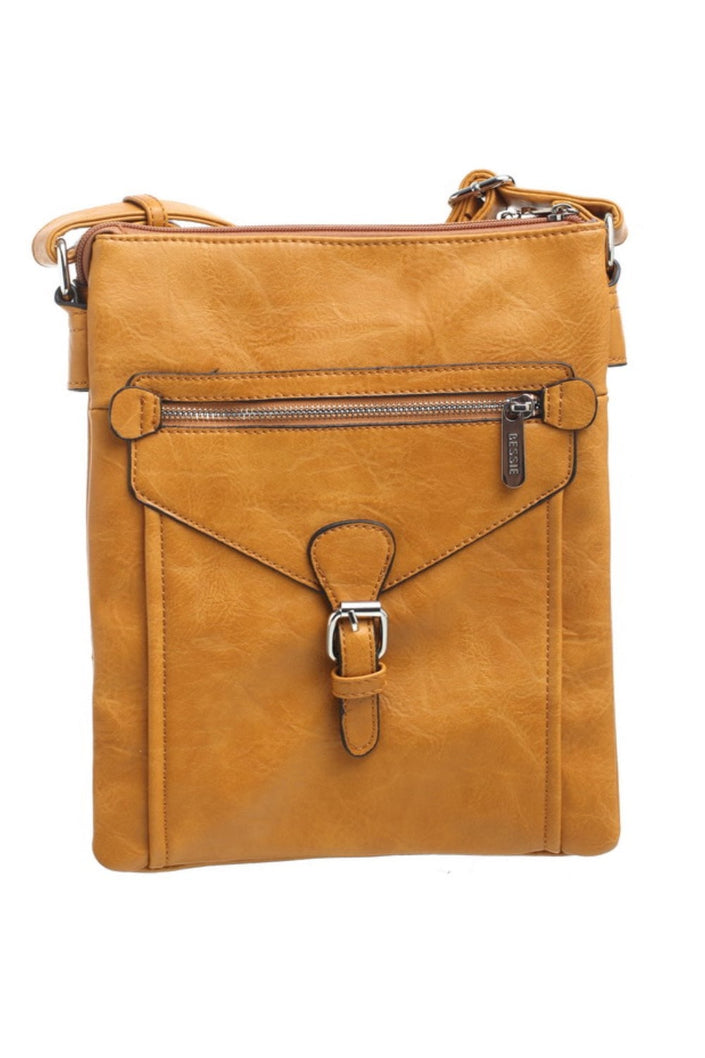 bessie-BW2006-zip-front-cross-body-bag-in-mustard-djv-boutique