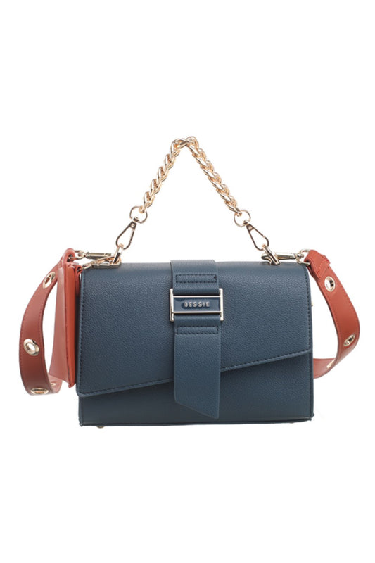 bessie-handbags-fold-over-chain-bag-with-card-holder-navy-BL6281-djv-boutique