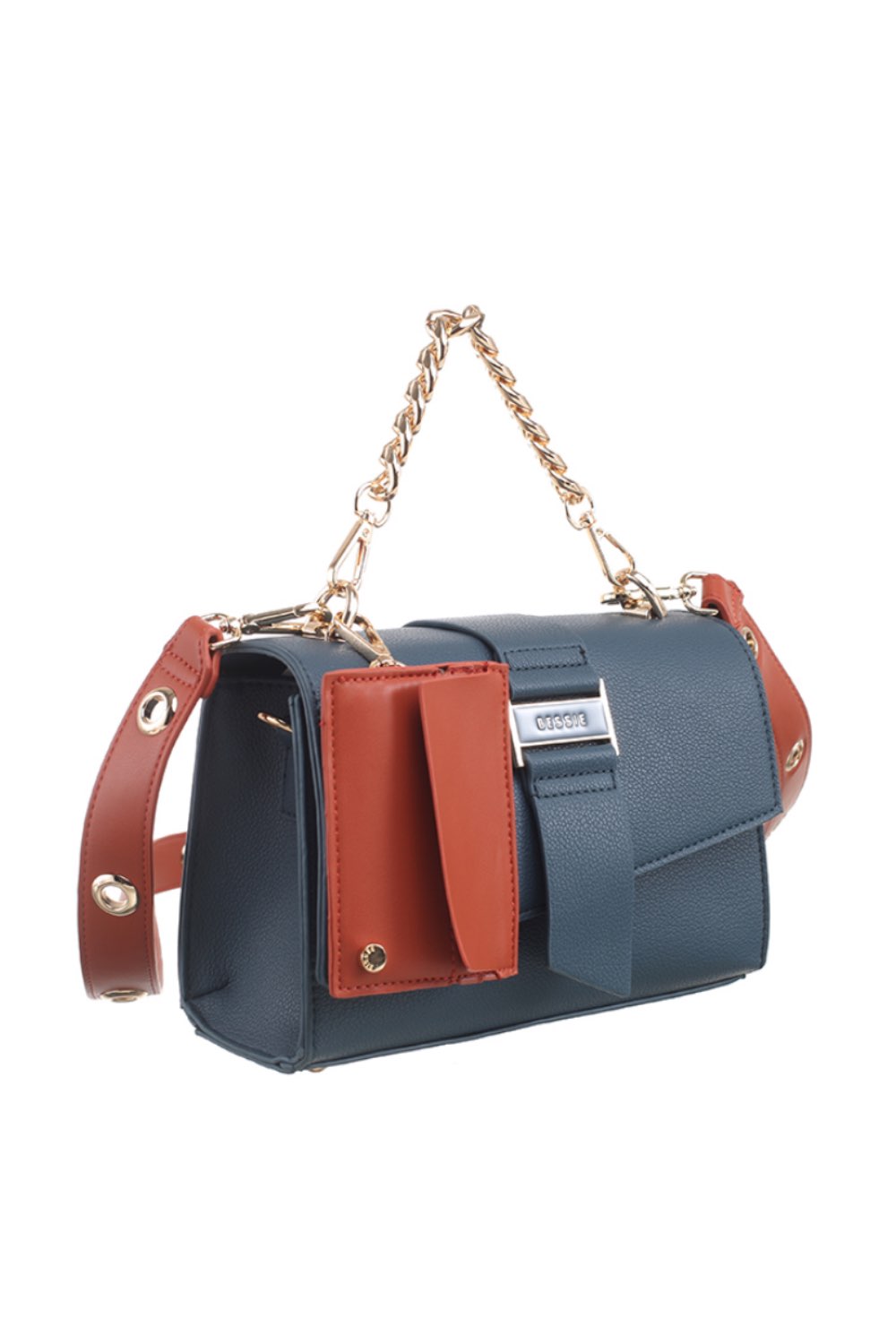 bessie-handbags-fold-over-chain-bag-with-card-holder-navy-BL6281-djv-boutique
