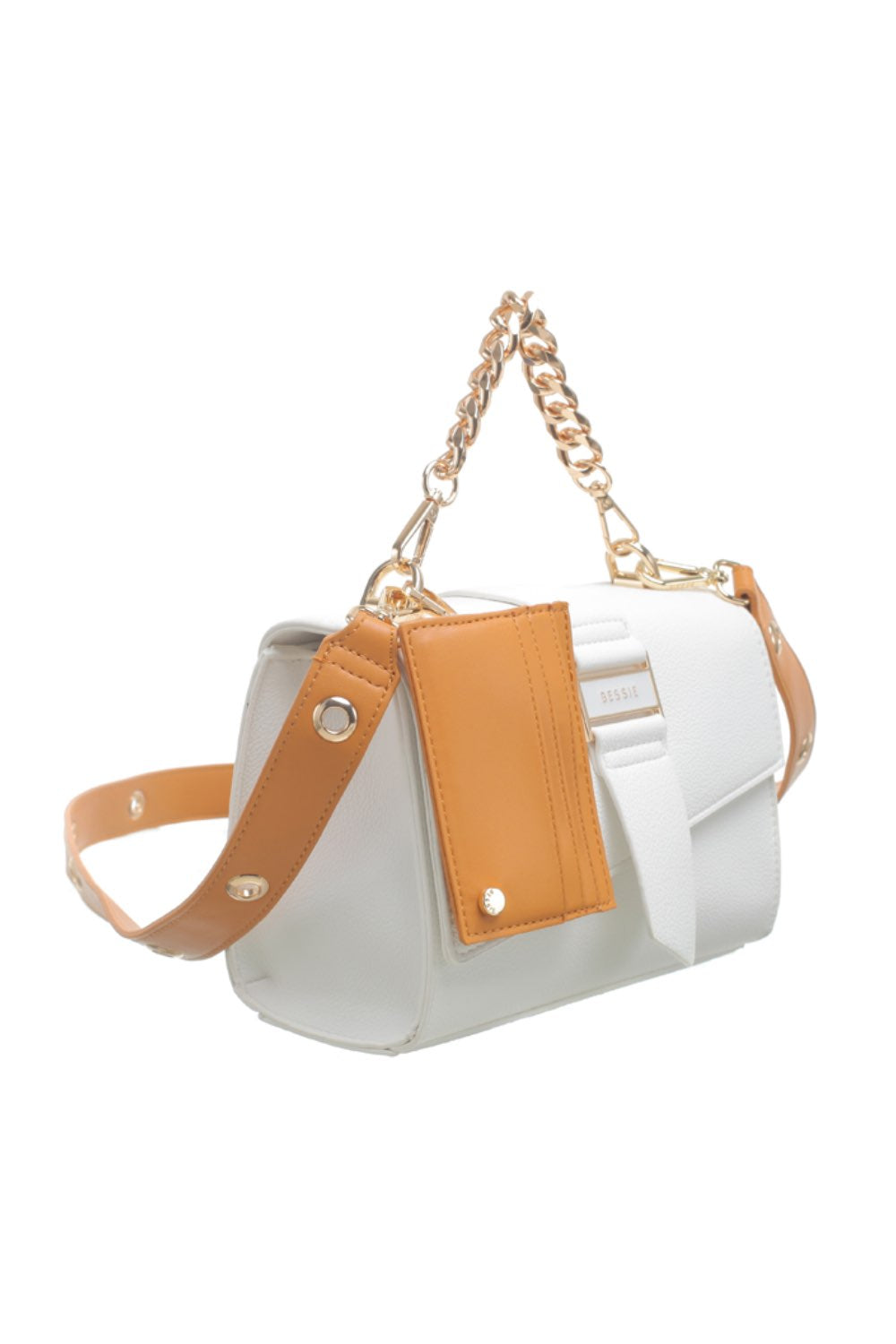bessie-handbags-fold-over-chain-bag-with-card-holder-white-BL6281-djv-boutique-3