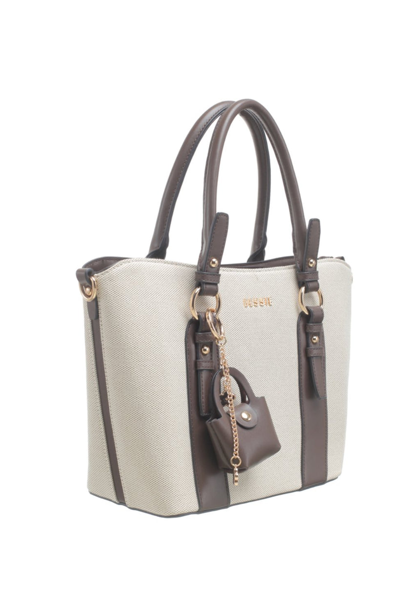 bessie-womens-handbag-contrast-trim-canvas-bag-BB6812-choc-brown-trim-djv-boutique