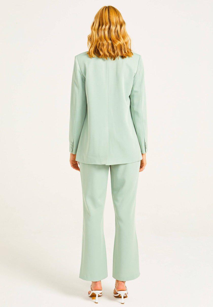 Angeleye  Stylish Trouser Suit Set - Sage Green