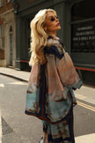 Ocean Treasure Print Wide Leg Suit