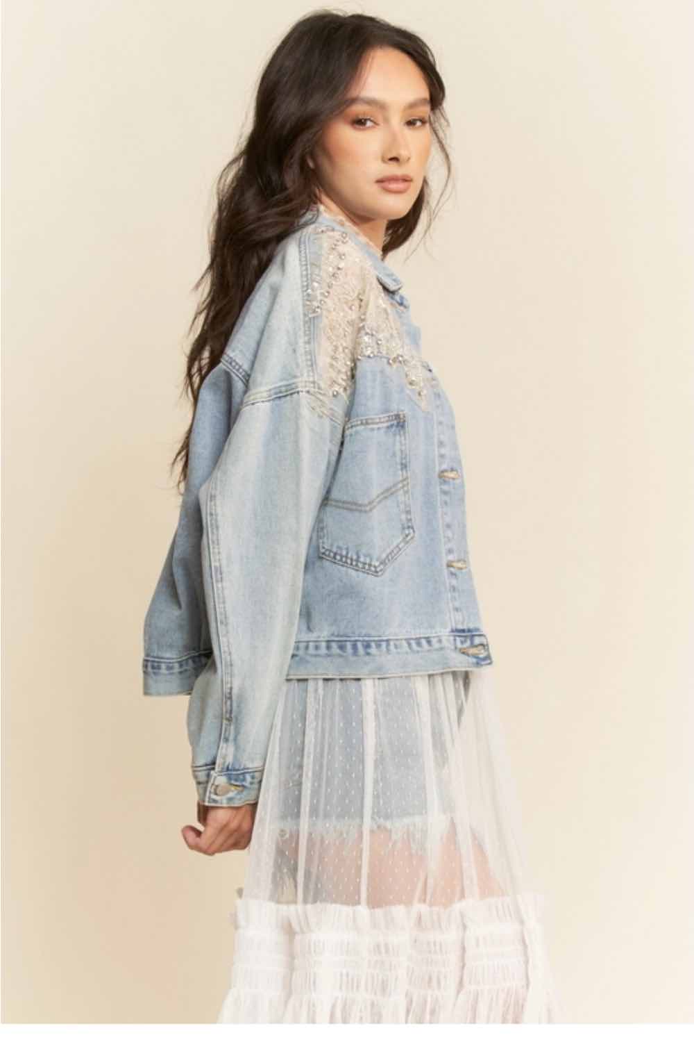 davi-and-dani-embellished-mesh-denim-jacket