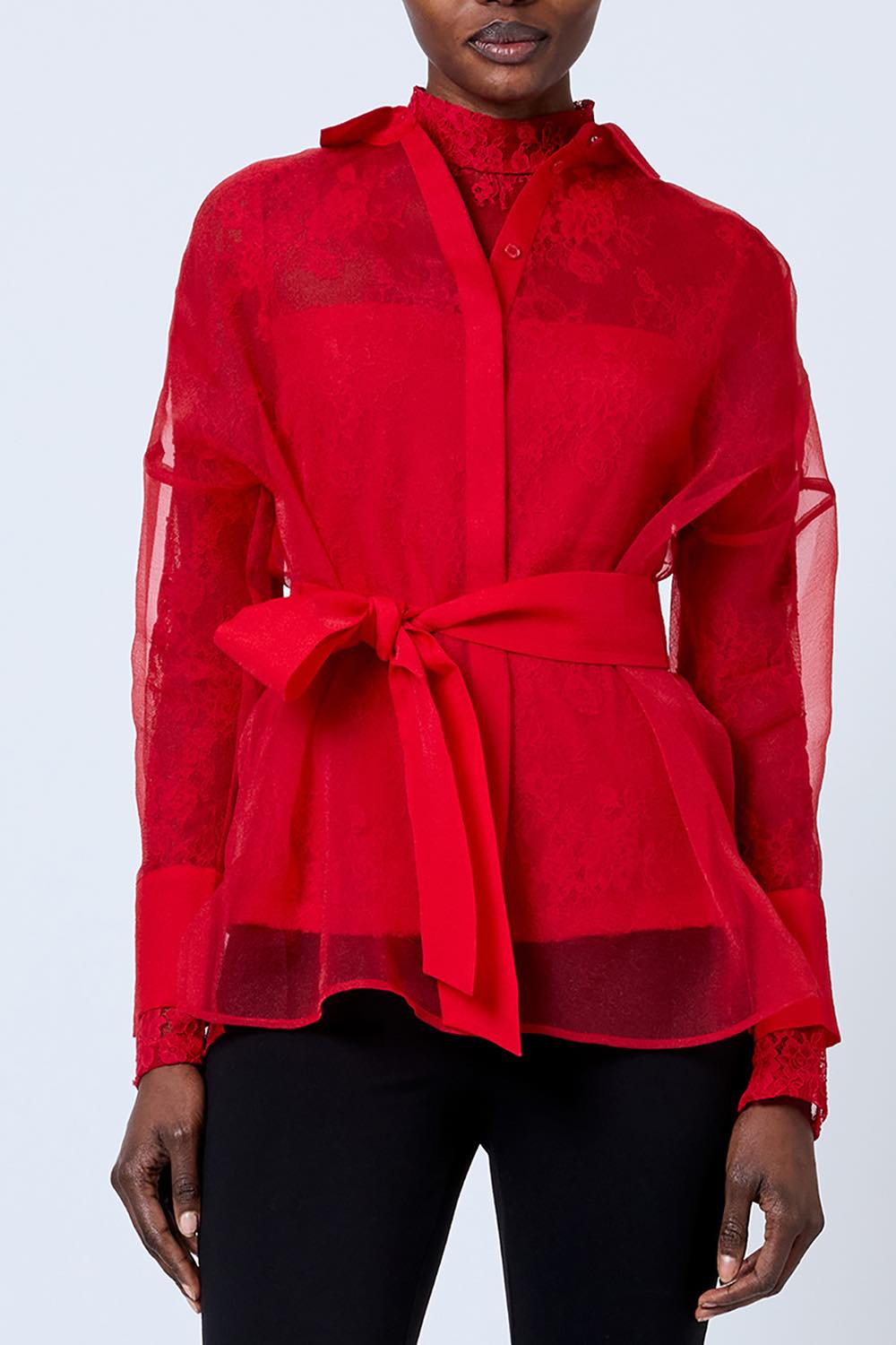 french-connection-mai-organza-tie-waist-shirt