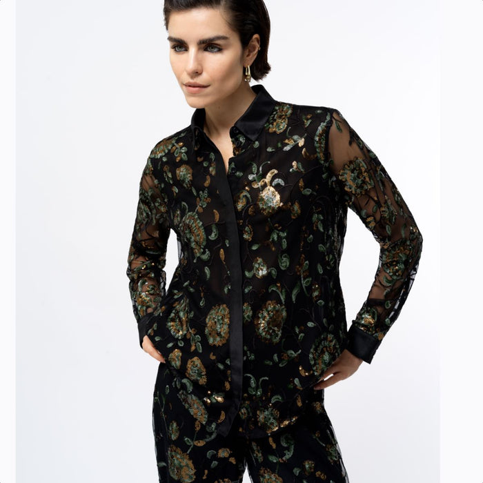 French Connection Women's Roshene Sequin Shirt