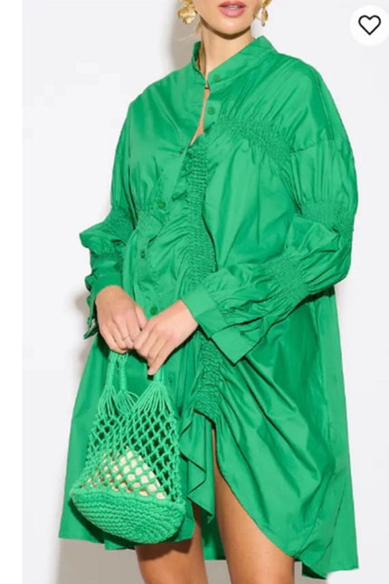 green-shirt-dress